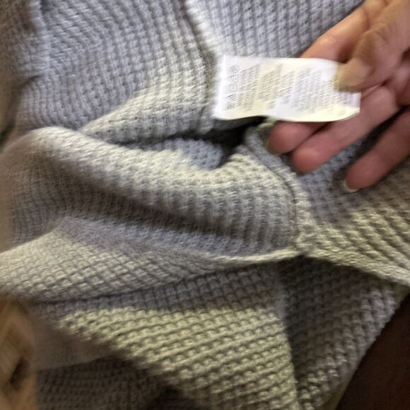 Michael Kors Cowl Neck Waffle Knit Pullover Sweater Long Sleeves Ivory Sz M - Picture 15 of 16